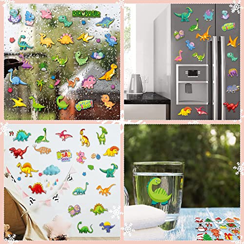 Debinolo DEBINOLO229PCGEL 200Pcs Cute Animal Gel Window Clings, Reusable Gel Window Stickers For Kids, Jungle Animal, Sea Animals, Dinosaur, Unicorn Themed Window Gel Clings Decals Stickers For Kids Home Airplane Classroom thumb #2