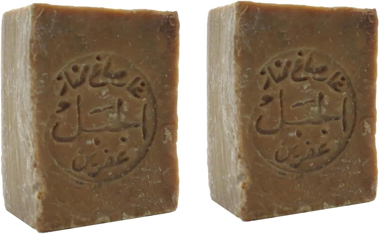 Aleppo Soap - 2 Pack - 8 oz each -%20 Laurel Oil,%80 Virgin Olive Oil, Natural & Handmade from Origin