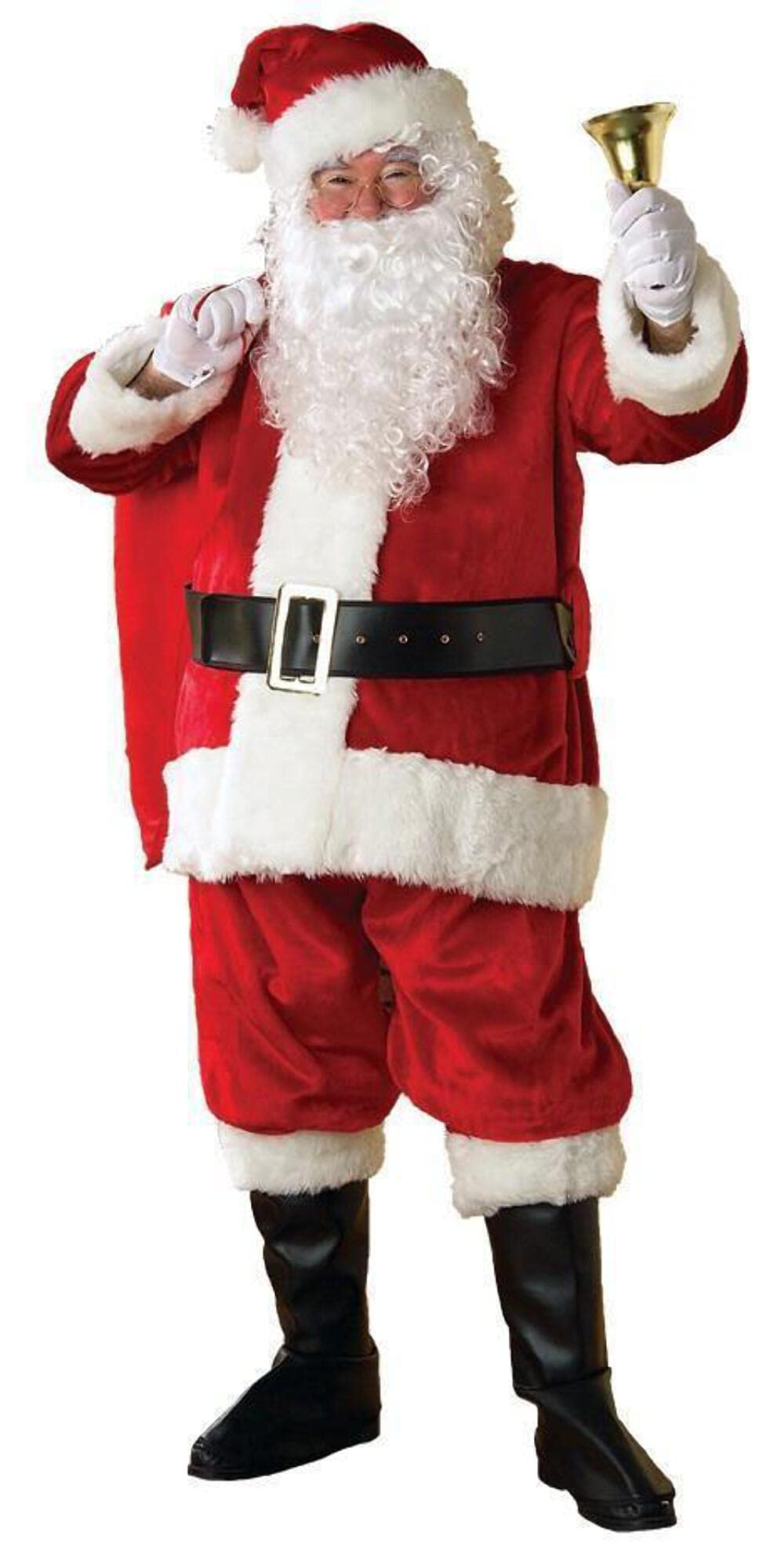 Rubies Adult Regency Plush Santa Suit With Gloves