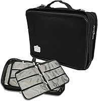Vista 1 de The Beadsmith Crafter’s Tote – Personality Case – 12 x 10 Inches, Carrying Case with Shoulder Strap, Removable Zippered Pocket Pages, Ideal Storage
