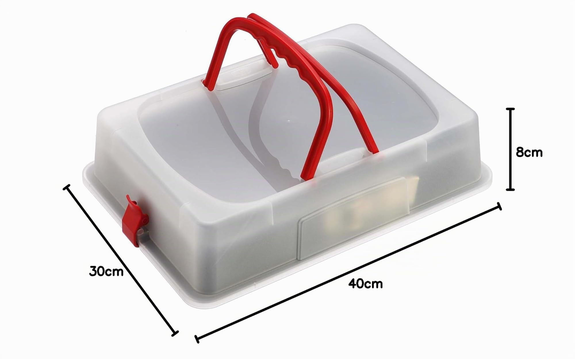 Dr. Oetker 1123 Molde para Horno Desmontable Rectangular con Base Esmaltada y Antiadherente con Tapa con Asas para Transportar Alimentos, 38 x 25 x 7 cm, 1 Unidad