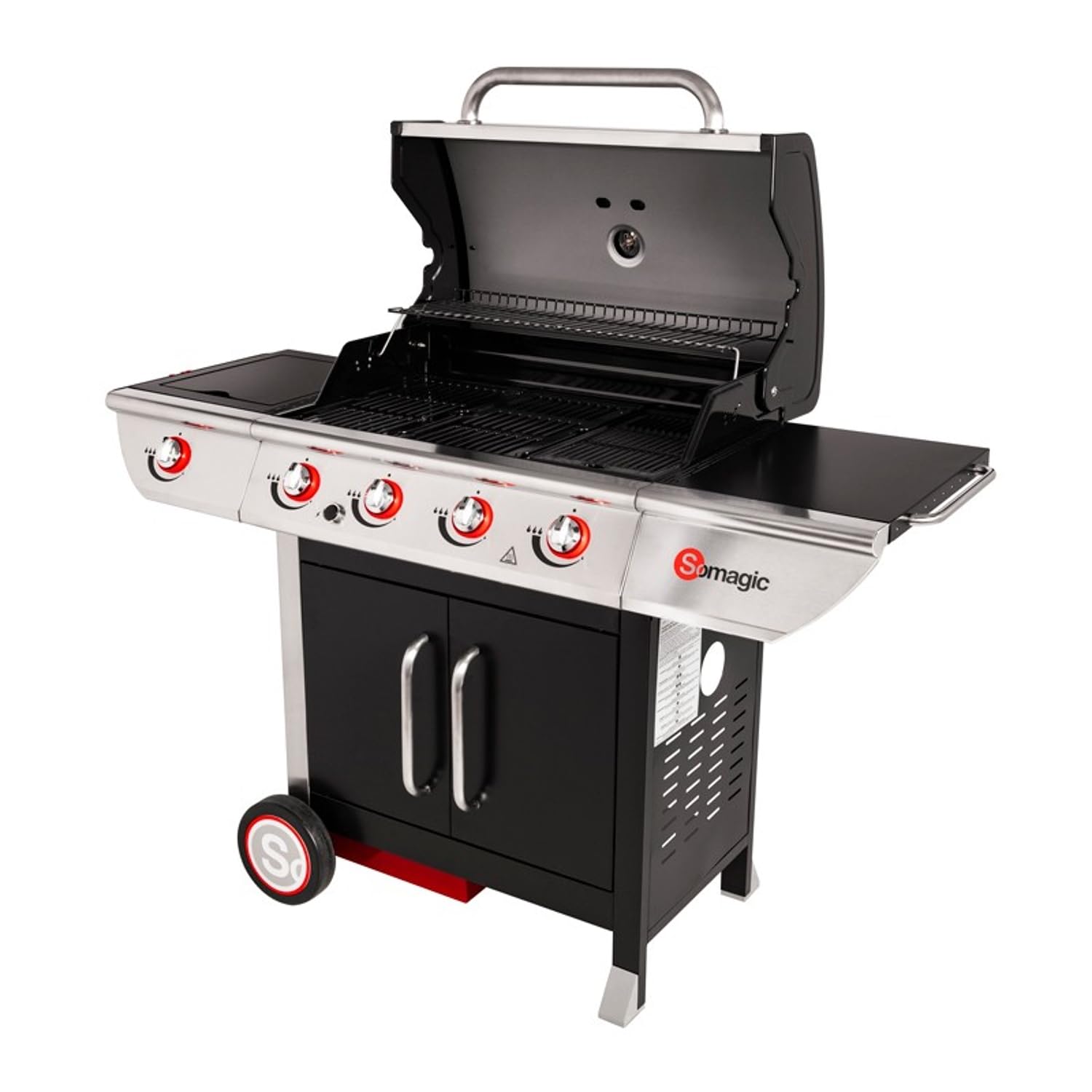 Happy Garden SOMAGIC - Barbecue au gaz Manhattan 450GPI - 4 brûleurs + réchaud 14kW