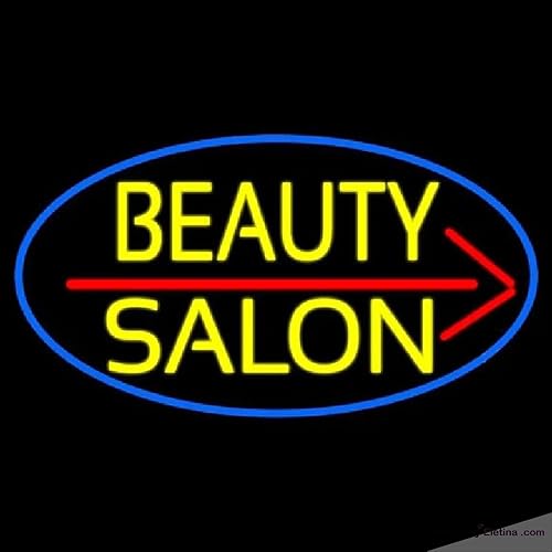 Miniatura 1 de Neon Signs for Wall Decor Yellow Beauty Salon Handmade Art Sign Neon Glass Tubing