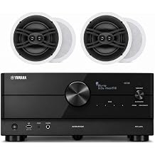 Yamaha RX-A2A AVENTAGE 7.2-Channel AV Receiver - 8K and 4K/120 HDMI, eARC, Dolby Atmos, DTSX, Wi-Fi, Bluetooth, MusicCast with Yamaha NS-IW280CWH...