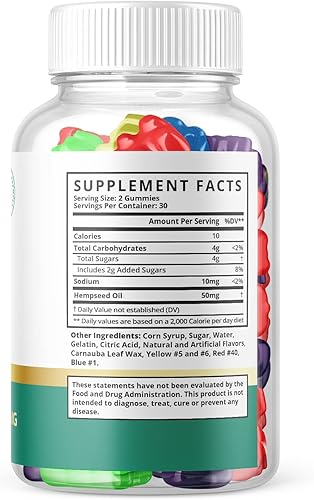 Miniatura 3 de Rejuvenate Gomitas de cáñamo - Rejuvenate Gummies con extracto de cáñamo - Rejuvenate Gummy Multivitamin Advanced Formula Suplemento 1 paquete