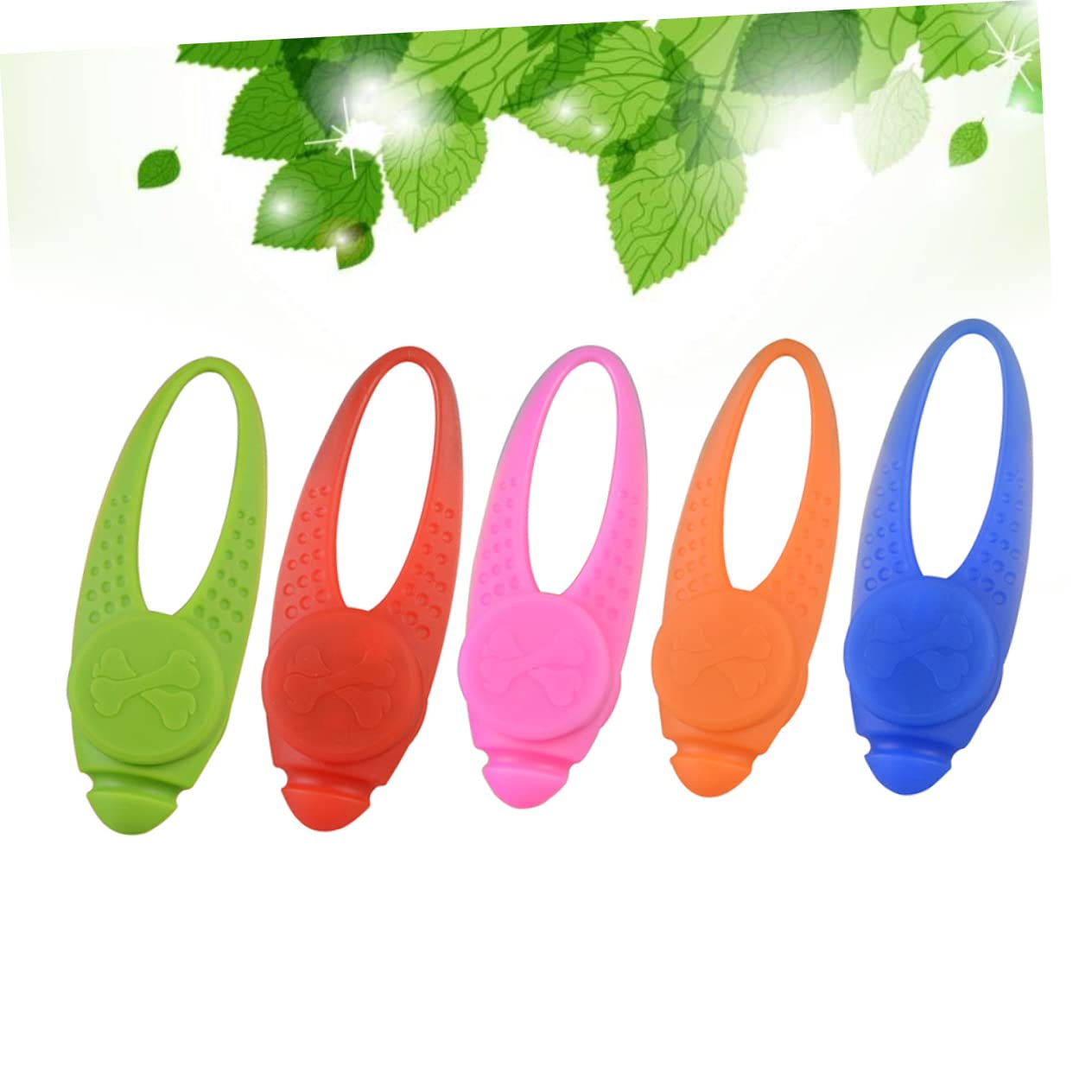 COLLBATH 3 Packs Pendentif De Reconnaissance De Nuit De Chien Collier LED pour Animaux De Compagnie Clip De Collier Lumineux pour Chien Colliers LED pour Chiens Veilleuse Chien