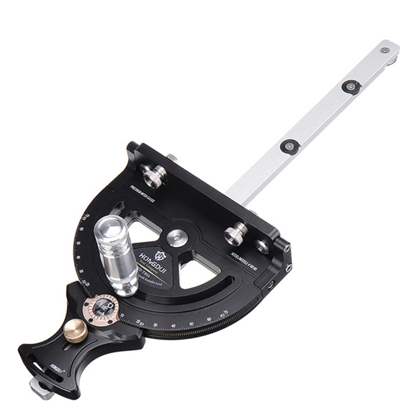 Jauge à Onglet En T En Aluminium Hauteur 75mm Pour Scie De Table - Compatible Rails En T