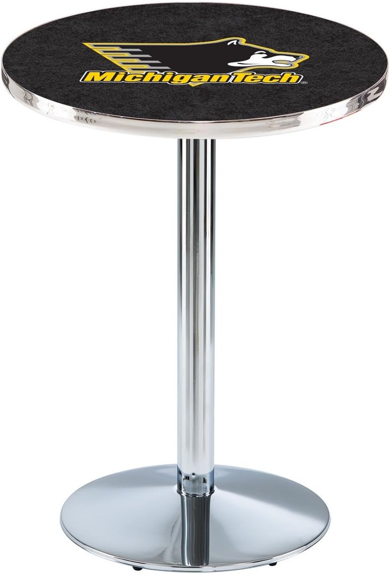 Holland Bar Stool Co. L214-36" Chrome Michigan Tech Pub Table