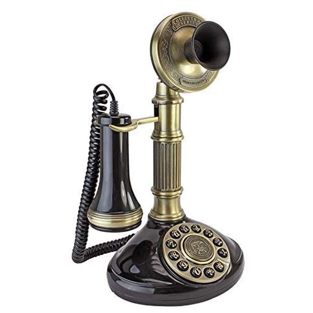 ROLTIN Antique Phone - Roman Column 1897 Candlestick Rotary Telephone - Corded Retro Phone - Vintage Decorative Telephones