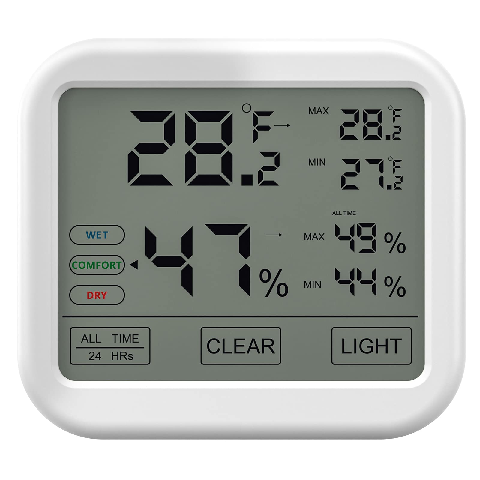 Buy VOLUEX Hygrometer Thermometer Room Hygrometer Humidity Meter