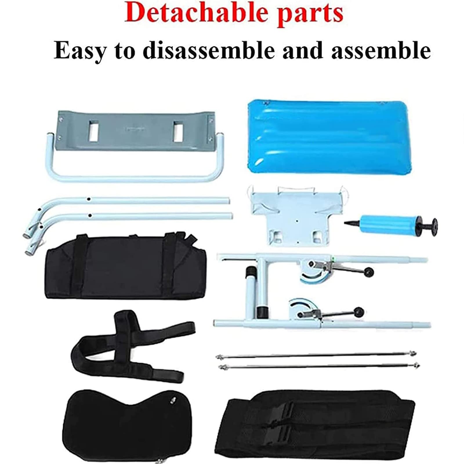 Máquina de Tracción Lumbar Portátil Ajustable, Cama de Tracción Lumbar Cervical, Camilla de Columna Cervical Casera, Fácil de Usar, Alivia el Dolor Lumbar y La Hernia de Disco Lumbar