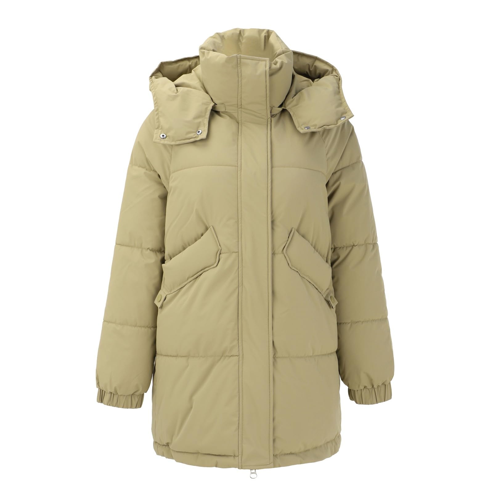 OCCOKO Winter Coats for Women Winter Jackets Mid Length