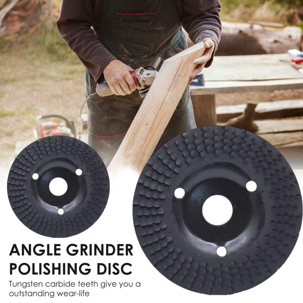 BGTEC Holz-Schnitzscheiben-Set 3-tlg. 125 Mm – Fl Produktbild-Vorschau 2