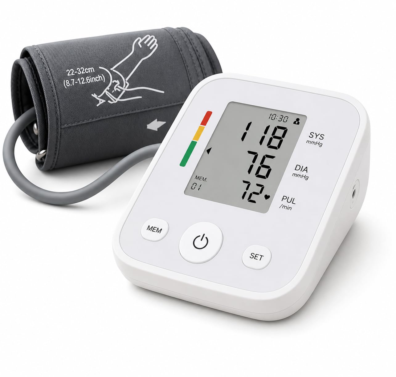 Aparelho de Pressão Digital de Braço com Detector Arritmia e Memória