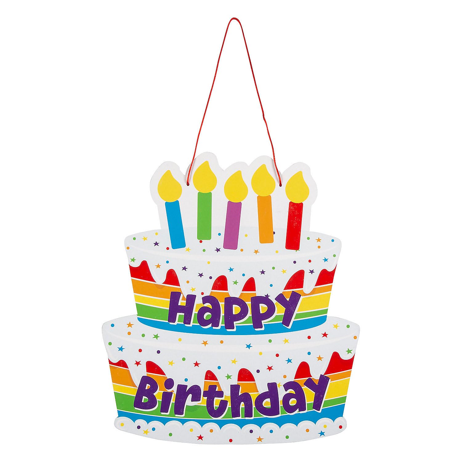 Happy Birthday Cake Door Sign