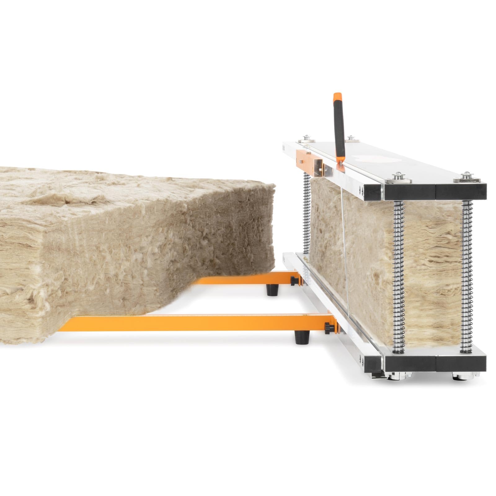 BAUTEC Dämmstoffschneider ISO-QUICKCUT + Dämmstoffmesser » optimiert für Rollenware » schneidet Glaswolle, Steinwolle, Mineralwolle, Klemmfilz