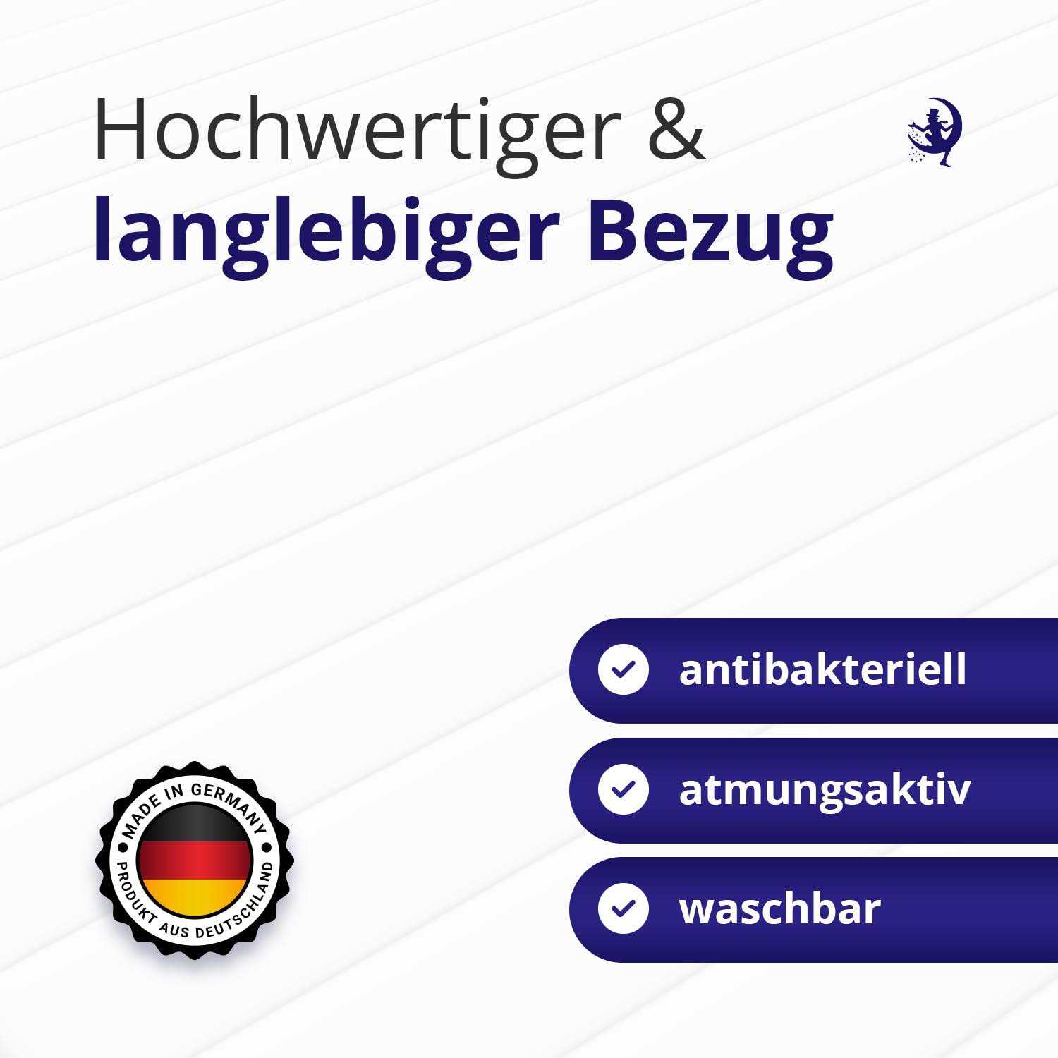 Mister Sandman Matratze Härtegrad H2 & H3 Mittelfest Komfortable Kaltschaummatratze Öeko-Tex Zertifiziert/Orthopädische 7 Zonen Bett Matratze Höhe 15 cm Rollmatratze (140x190)