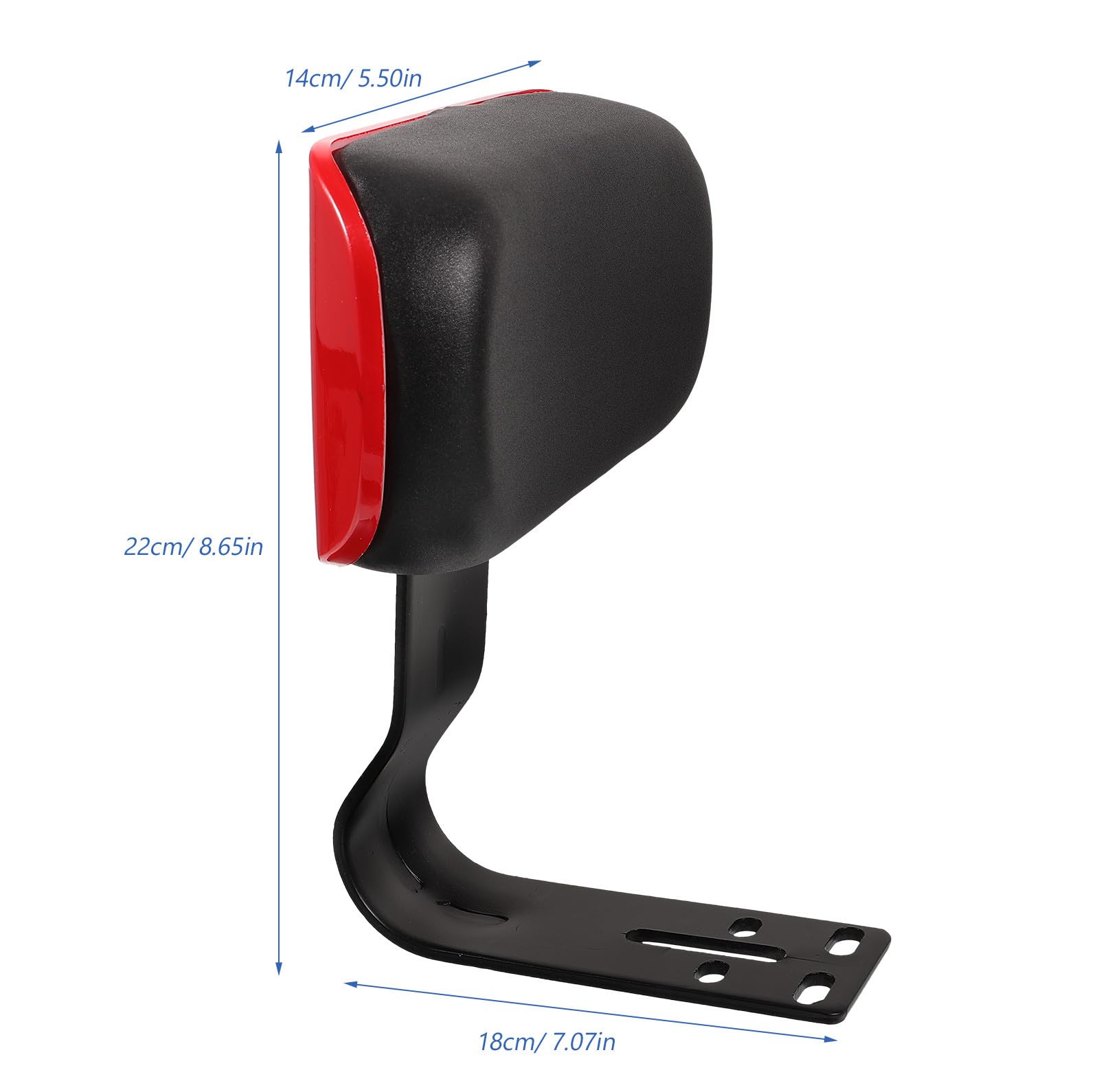 UKCOCO Schienale Posteriore per Bicicletta Elettrica, Poggiapiedi Ergonomico Cuscino Antiscivolo Imbottito, Supporto Sicuro per Sedile e Adulti per Uso Urbano e Viaggi