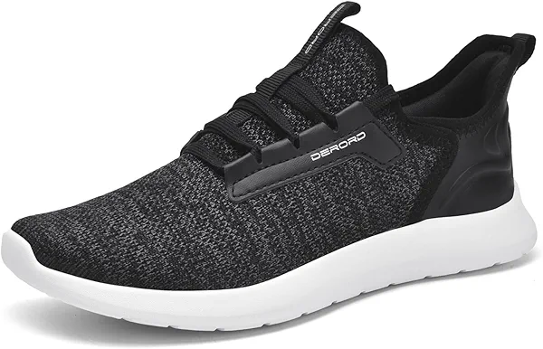 DERORD Women’s Walking Running Shoes Slip on Lightweight Casual Sneakers