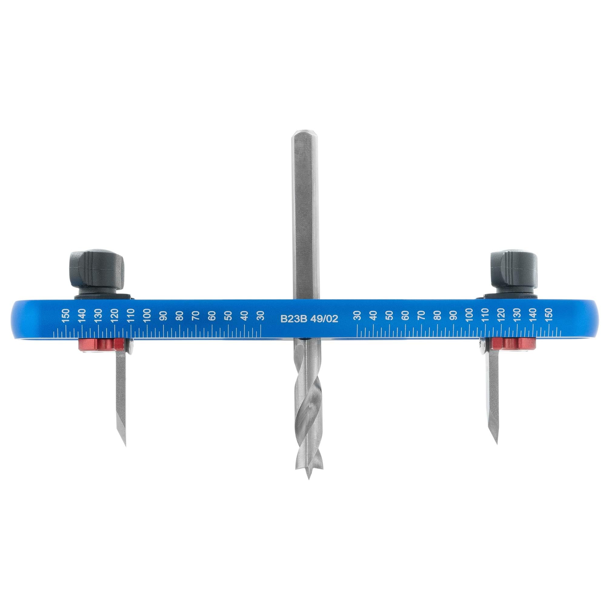 ENT 94000 Kreisschneider Ø 30–150 mm – Verstellbarer Lochbohrer für Holz, MDF & Spanplatten | Präzise Kreisausschnitte & Kreisscheiben | HW-Klingen, höhenverstellbarer Bohrer, 8 mm Schaft