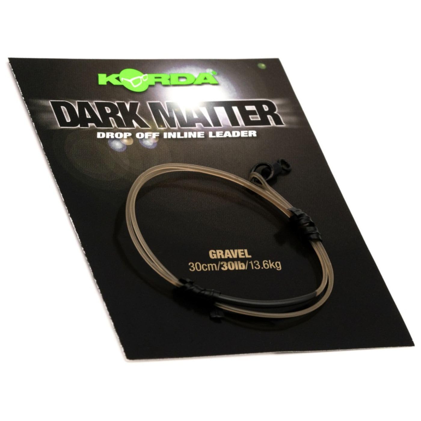 Korda Dark Matter Drop Off Inline Leader Gravel 30cm 30lb