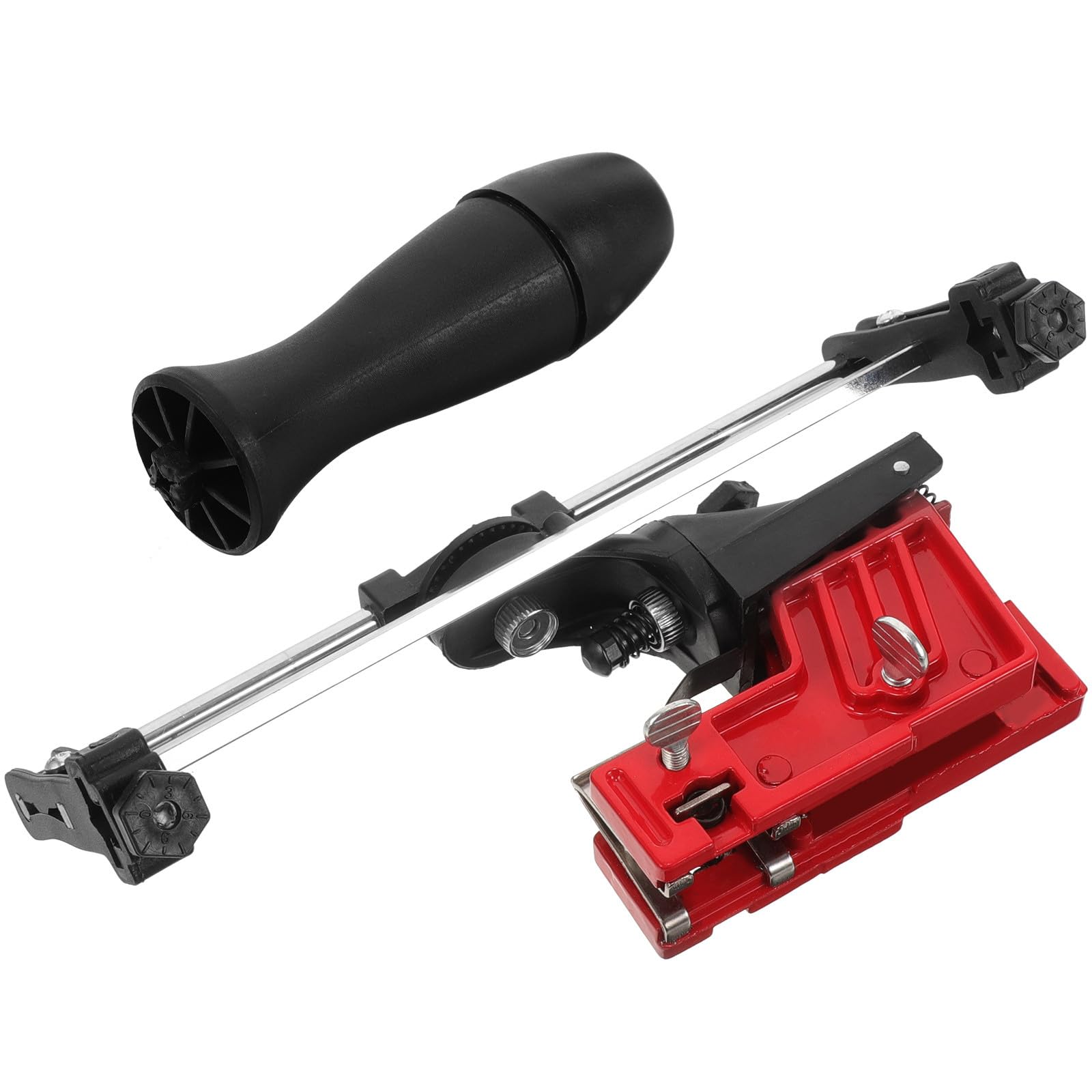 PACKOVE Affûteur de Chaîne de Tronçonneuse Guide Précis, Kit d'Affûtage Manuel pour Entretien et Coupe Bois en Jardinage
