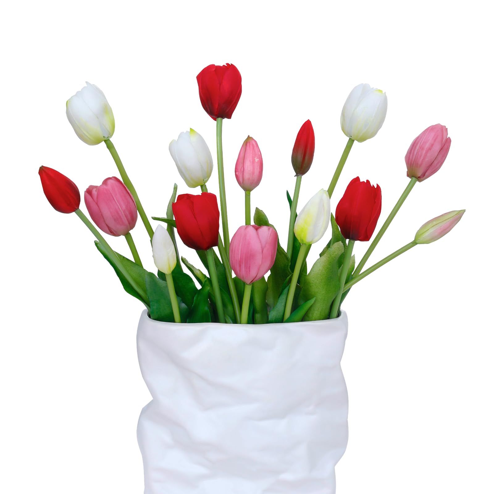 LINSIE 15 Pcs Artificial Tulips