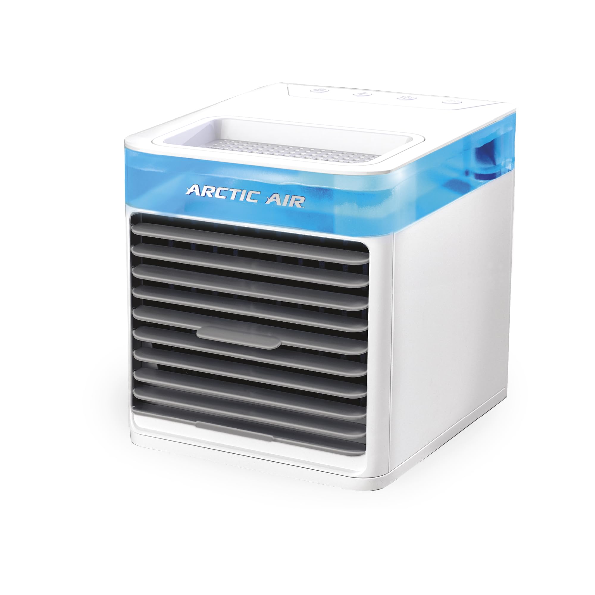Arctic Air Pure Chill 2.0 Evaporative Air Cooler by Ontel - Powerful, Quiet, Lightweight and Portable Space Cooler with Hydro-Chill Technology For Bedroom, Office, Living Room & More,Blue
