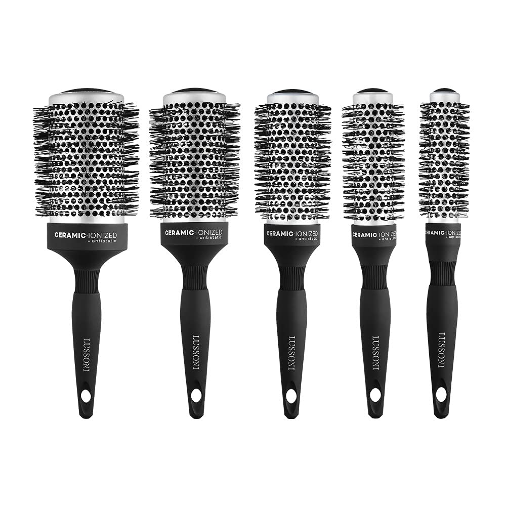 T4B LUSSONI Care & Style Professional Round Brush Set 5