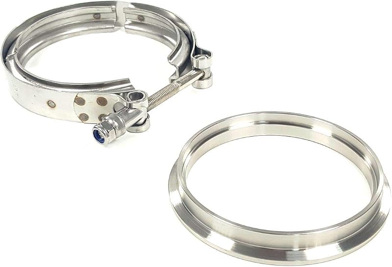 Kit de abraçadeira V-band 4" com flange T4 zslssports para turbo Borg Warner S400 – 1 unidade