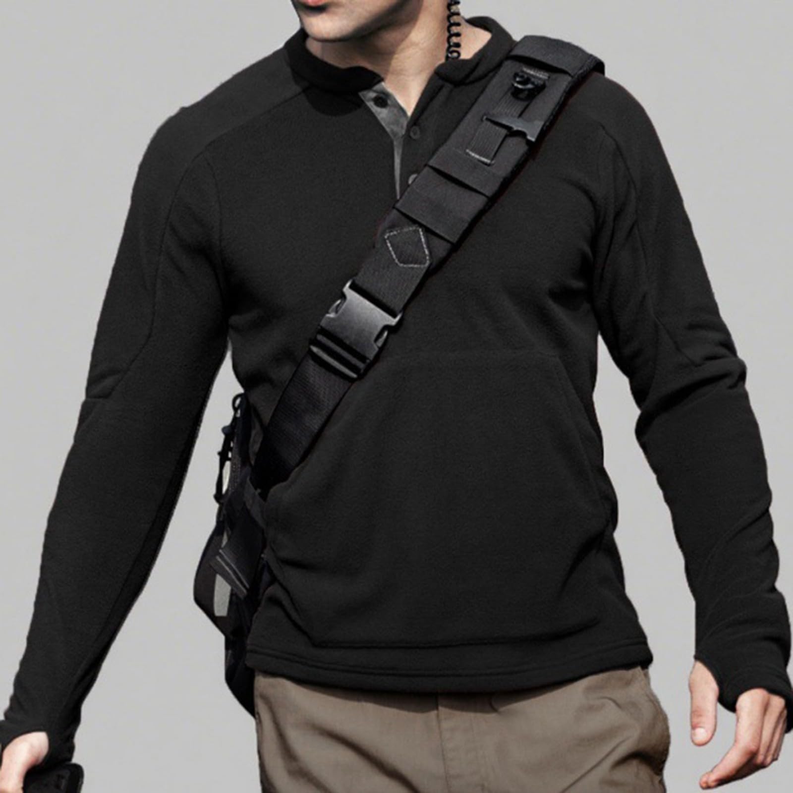 Sudadera Sin Mangas Hombre Comercio Exterior Todo Otoño E Invierno Nuevo Slim Fit Manga Larga Cuello Alto Personalizado Estilo Europeo Y Americano Casual Hombres Sudaderas De Ropa