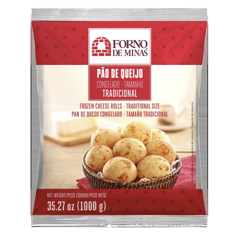 Forno de Minas Brazilian Cheese Bread 35.27 oz | Pao de Queijo Tradicional | Bundle by Fortune Brazil (Pack of 2)