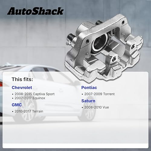 Miniatura 2 de AutoShack - Pinzas de freno traseras | Reemplazo para Chevrolet Equinox 2007-2017 GMC Terrain 2008-2010 Saturn Vue 2007-2017 | 2 unidades