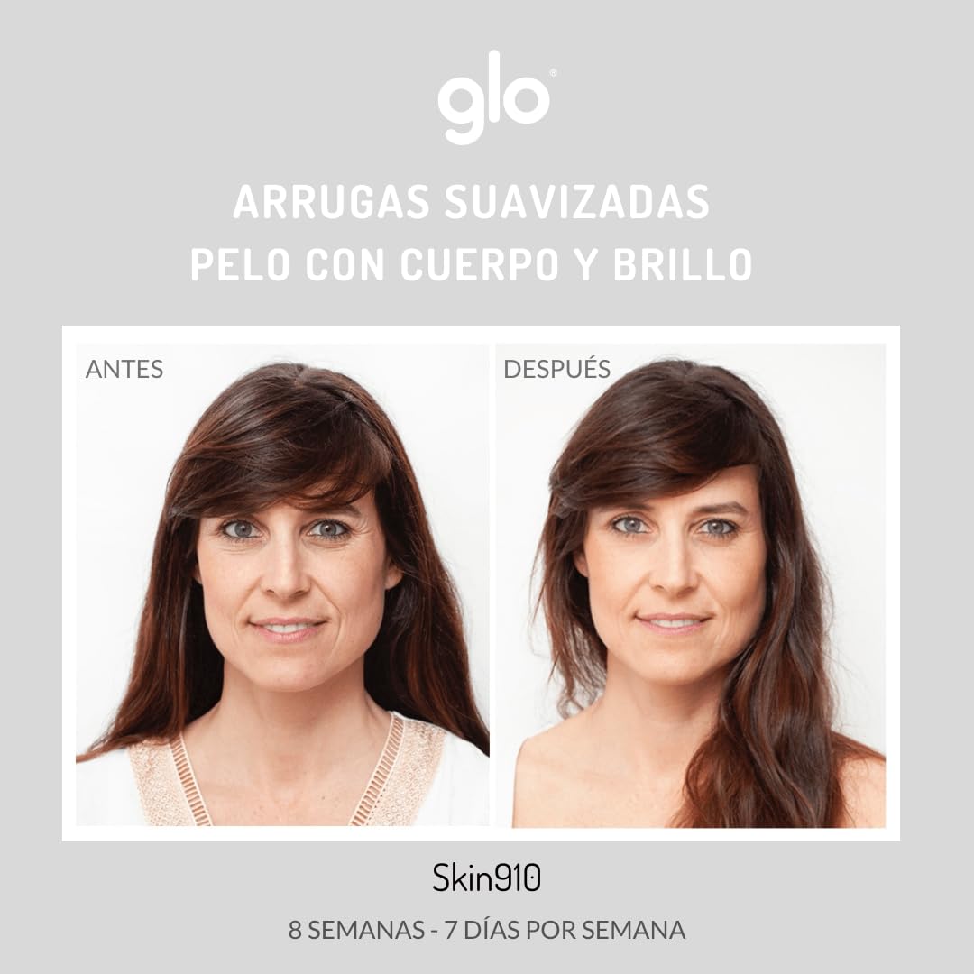 Colágeno Marino en Polvo | Glo Hidratación intensa para tu piel | Con Ácido Hialurónico | Firmeza en rostro y cuerpo | Antiarrugas y Antiedad (300 gr)