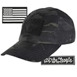 Condor Fitted Tactical Cap Bundle - We The People & USA Patches - Choose Size
