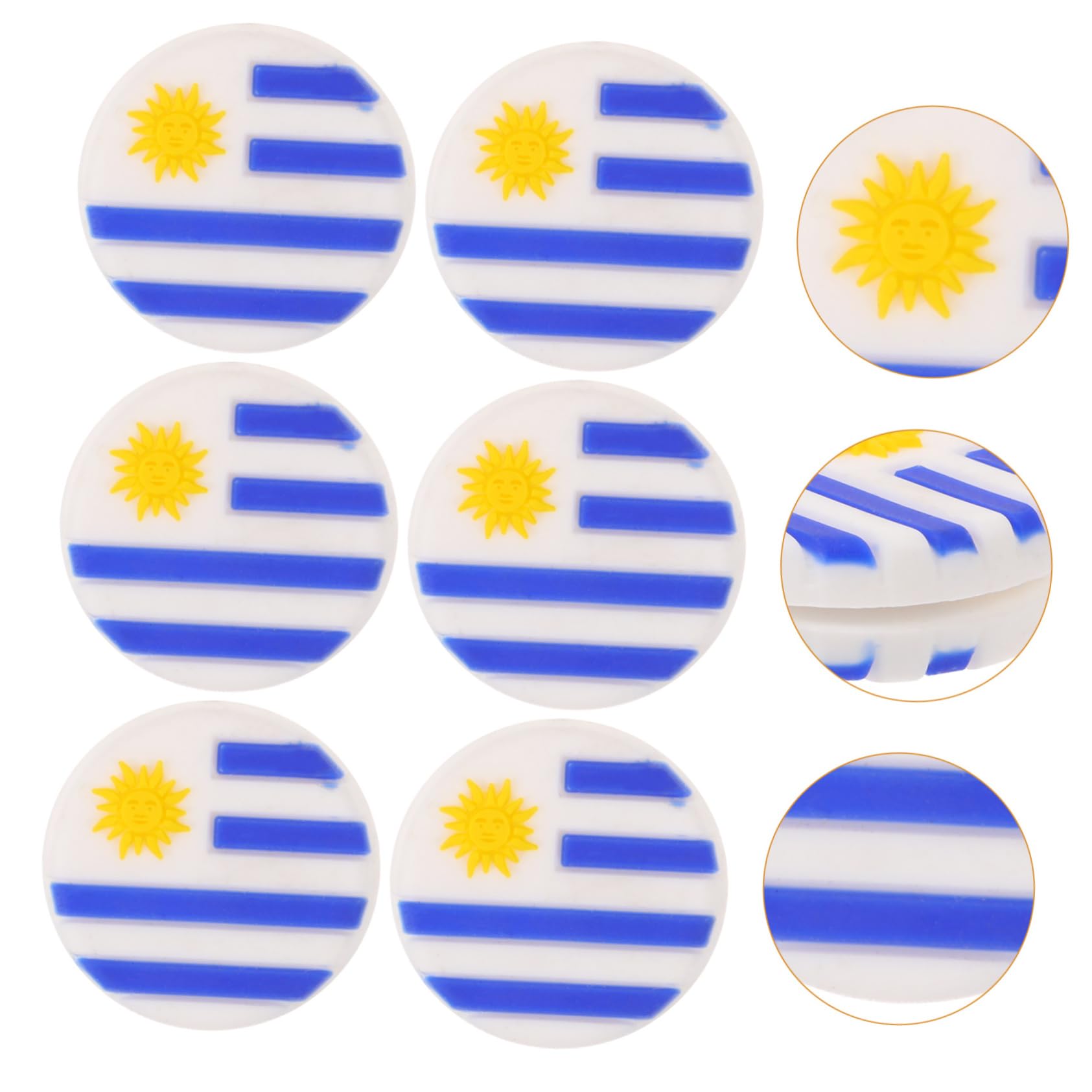 UKCOCO Ammortizzatori per Racchette Tennis Silicone con Design della Uruguaiana Accessori Antivibrazione per Racchette Tennis Facili Installare E Compatibili con Diversi