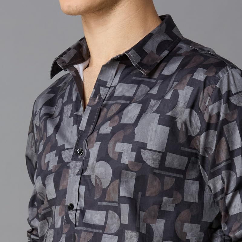 Image of MARK & ALBERT Men's Slim Fit Cotton Formal Shirt