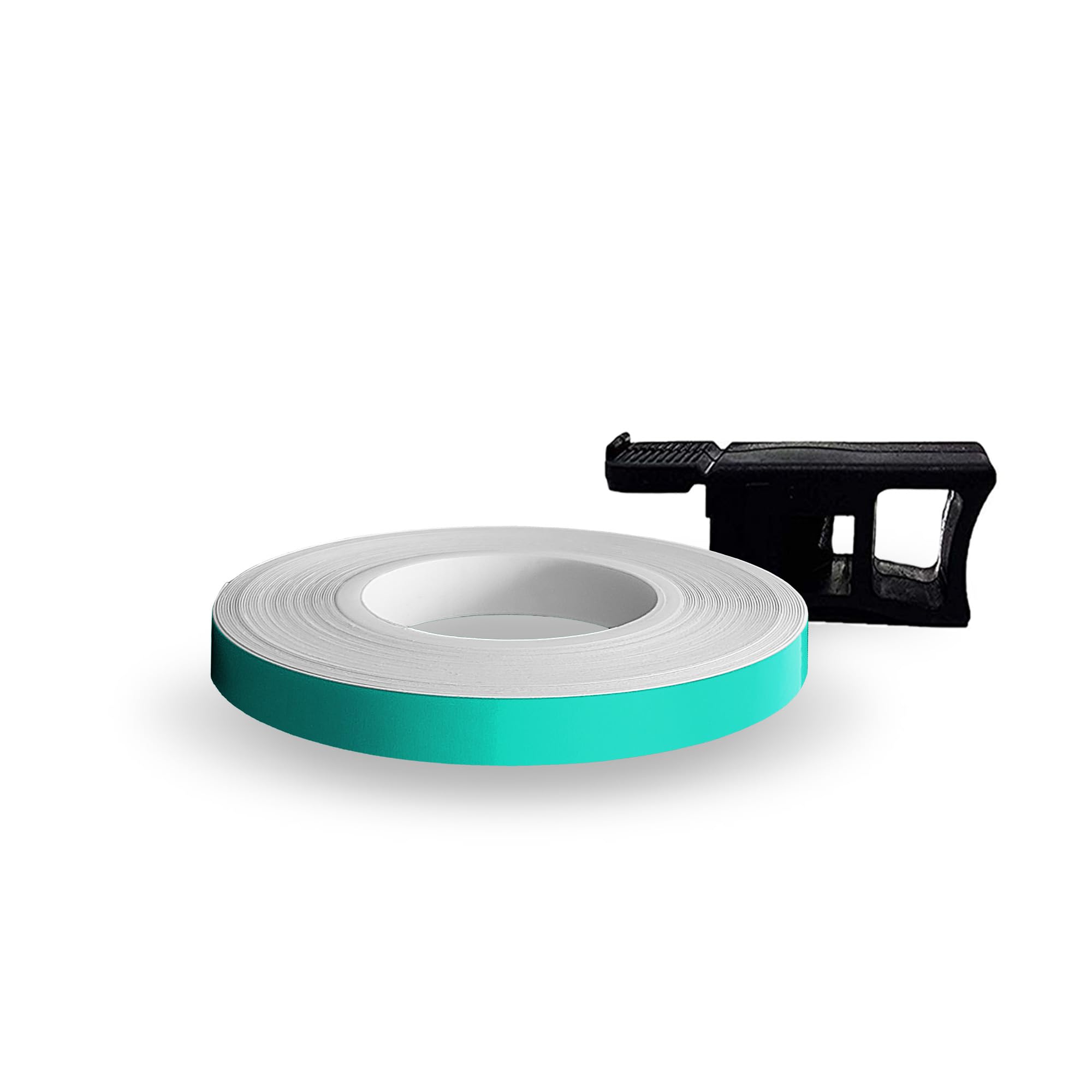 Quattroerre Racing Wheel Stripes with Applicator Tool, Petronas Green, 7 Mm x 7 Mt