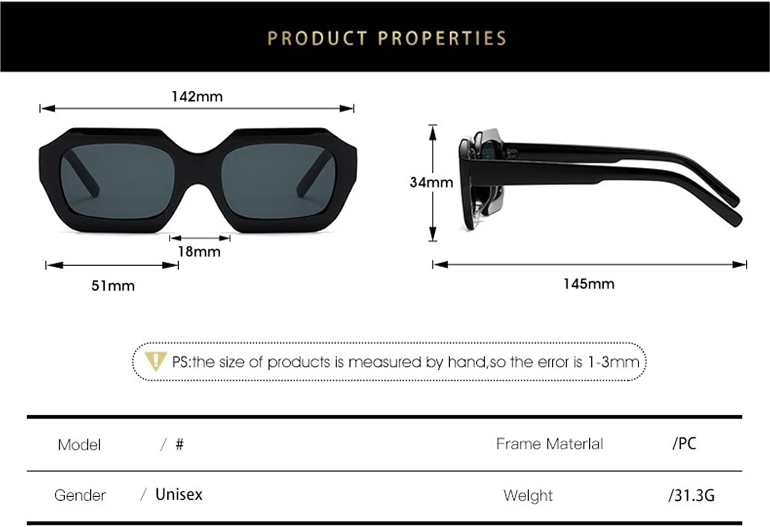 Outdoor Men's Vacation Sunglasses Driving Women's Party Decoration Sunglasses