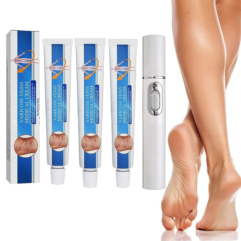Vericose Veins Treatment Blue Light Lazer Treatment Pen,Spider Vein Treatment for Legs,Varicose Veins Blue Light Therapy Set