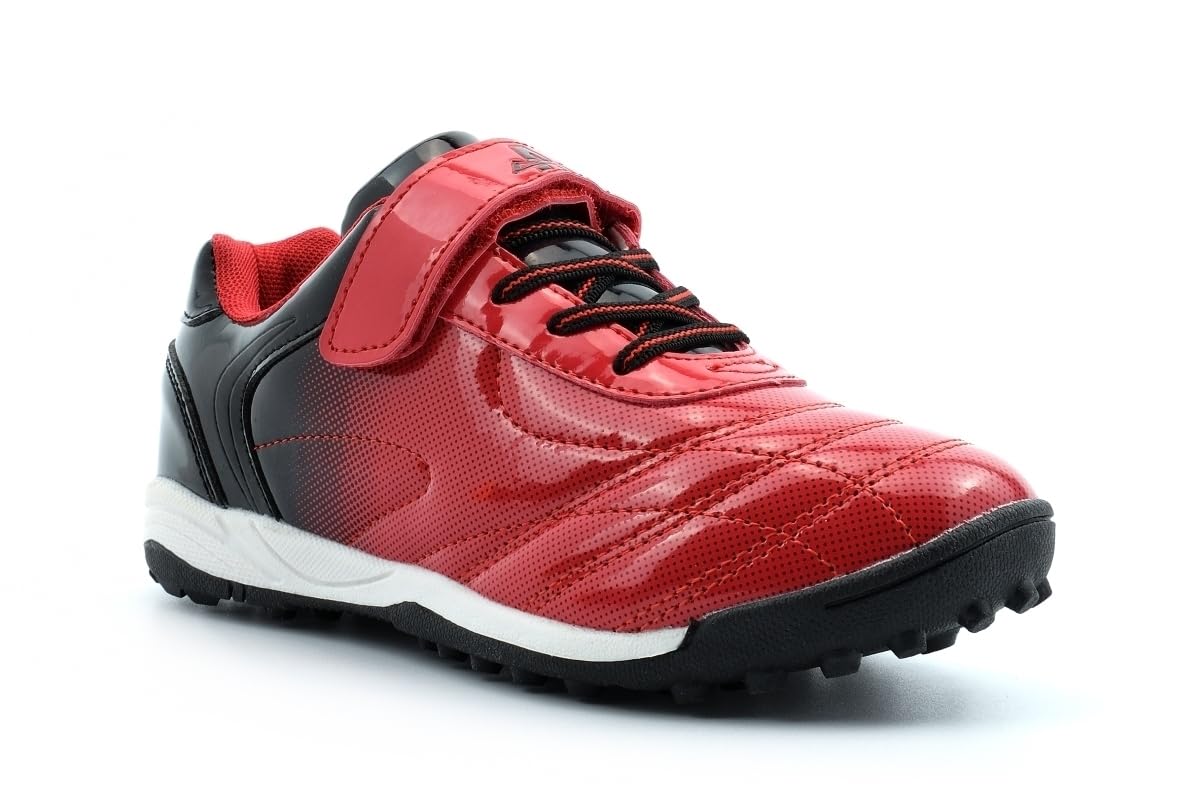 GenericBoys Football Shoes Size Boys Football Boots Size Astro Turf  Trainers Touch Fasten Shoe Touch Fastening Shoe Elastic Lace Sizes 10 Child 