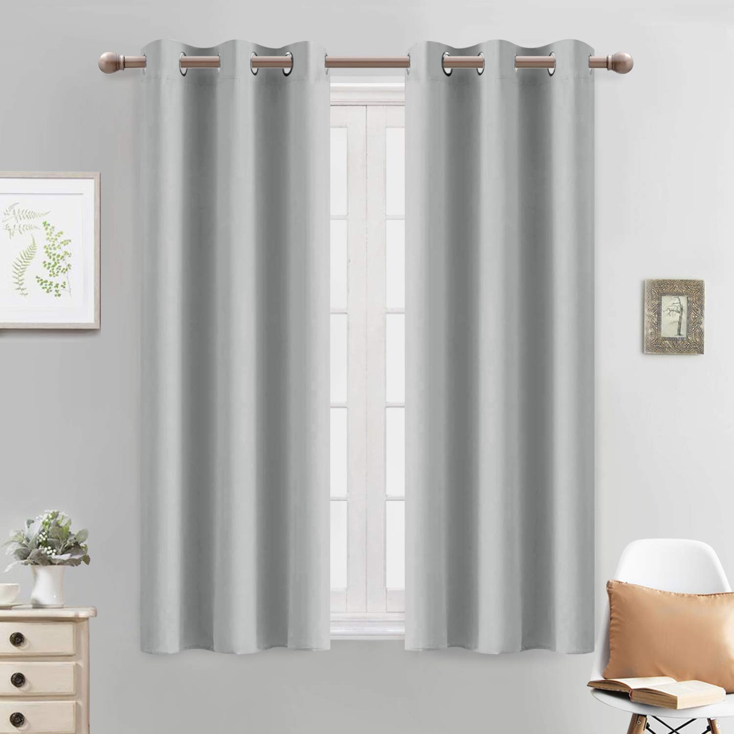 Cortinas De Cocina Opacas Con Ojales En La Parte Superior Paneles De