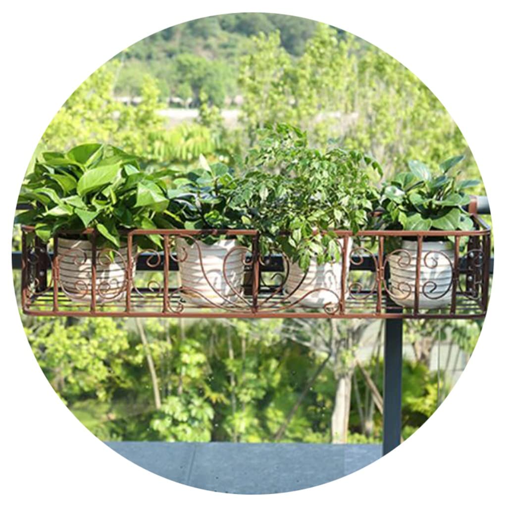 Jardinería Soporte Para Maceta De Jardinera De Barandilla Colgante Bastidores De Cesta De Flores De Hierro Estante De Plantas En Maceta Expositor Macetas Decoración Cerca Porche Del Balcón Huertos urb