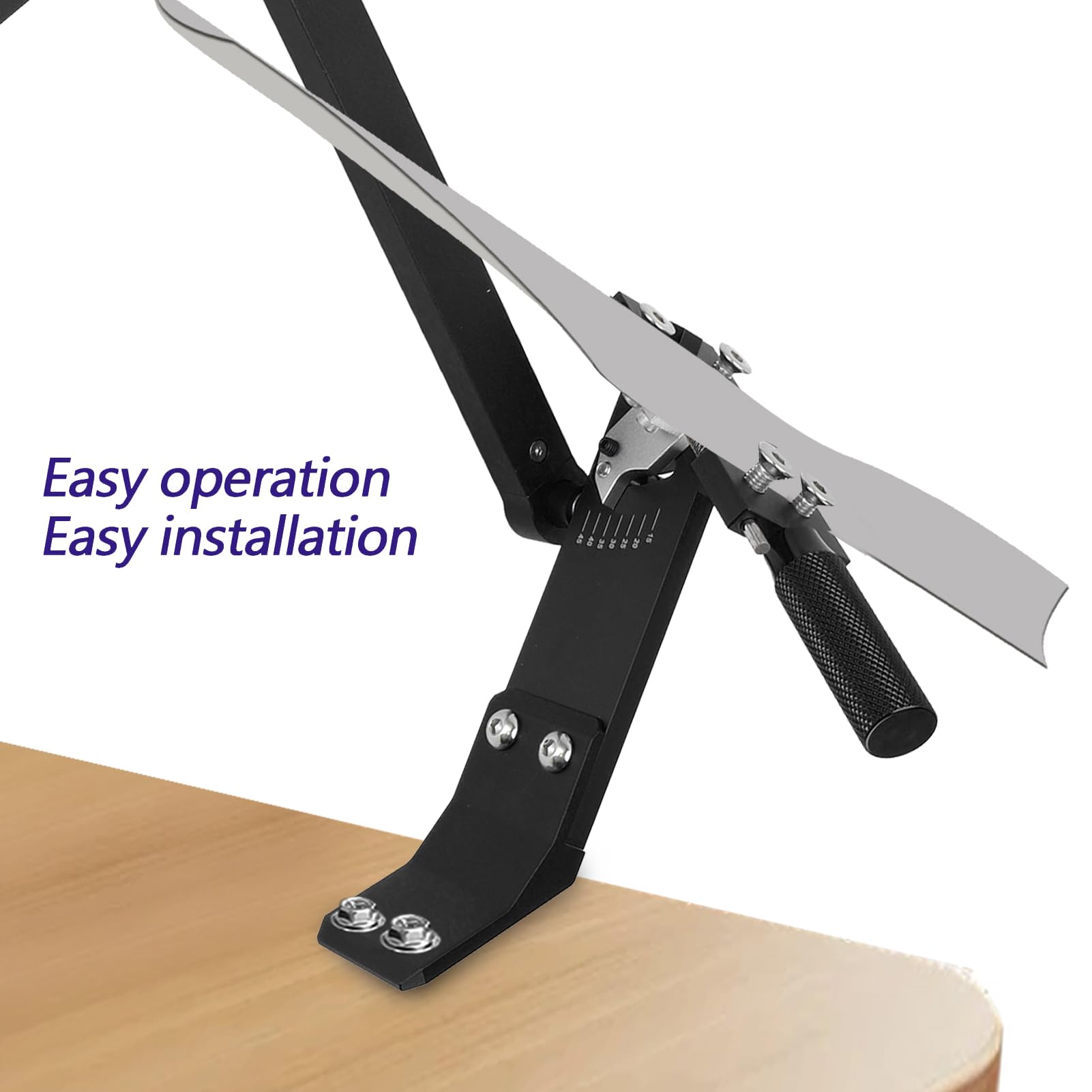 Pssopp Resbalador de la Cuchilla Cortacésped, Herramienta Afilado Cuchillas Césped Cuidado Jardinería para Las Podadoras Cuchillos Loppers Tijeras