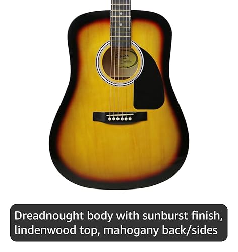 Amazon.com: Squier SA-150 Dreadnought Acoustic Guitar, Sunburst