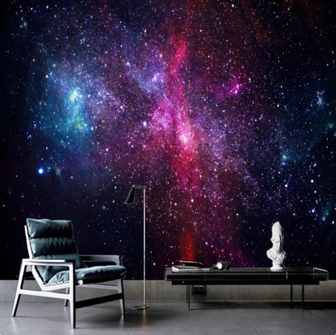 Galaxy 3D photo murale univers et étoiles pour habiller un fond de salon TV