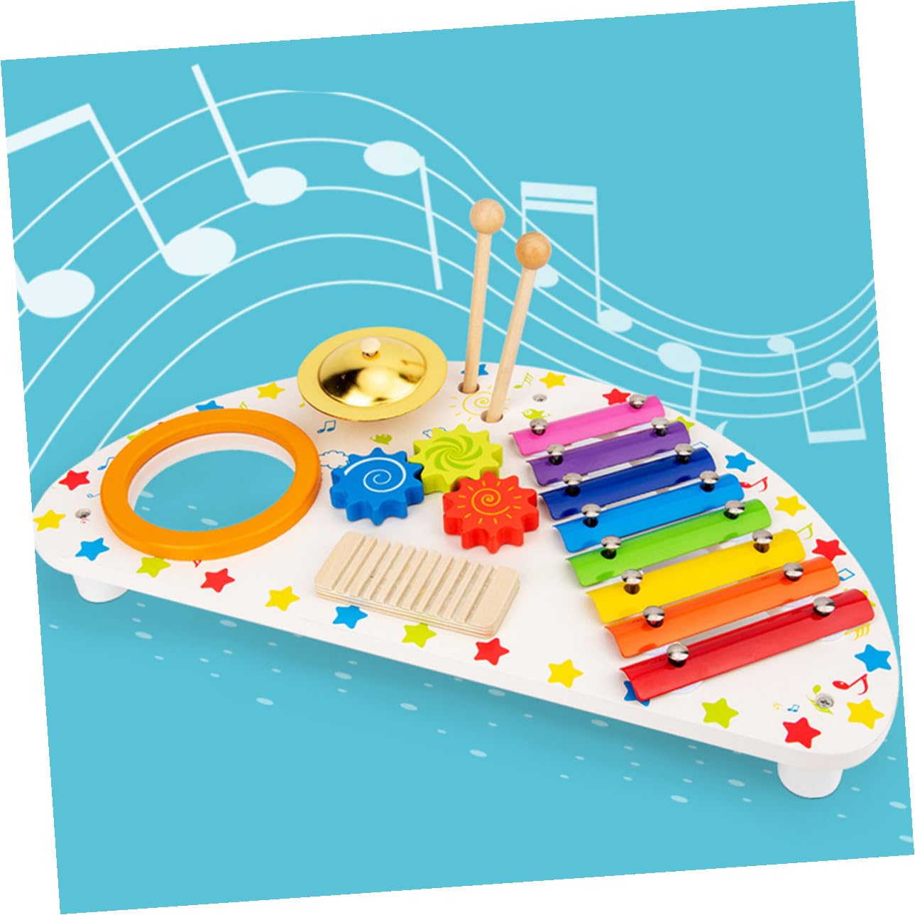 Xilófono de Madera para Niños, Juguete Musical Educativo