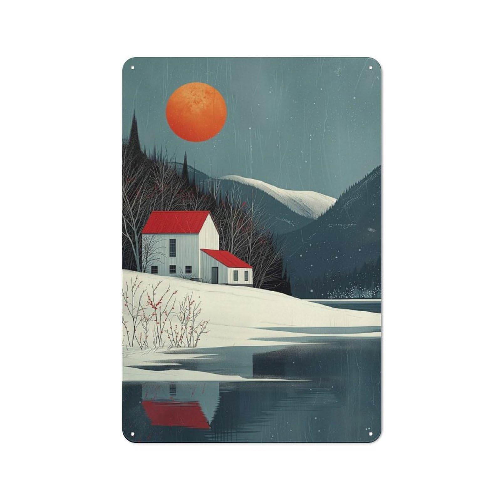 Junmoney Spring In Scandinavia Vintage Tin Sign 30X20cm With For Man Cave Or Games Room, For Games Room Collectors