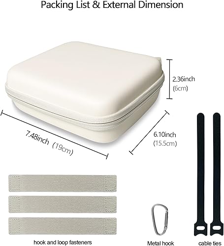 Miniatura 6 de Funda de viaje organizadora electrónica de cable duro, bolsa de tecnología de cable, funda rígida para cargador portátil, banco de energía, mouse y