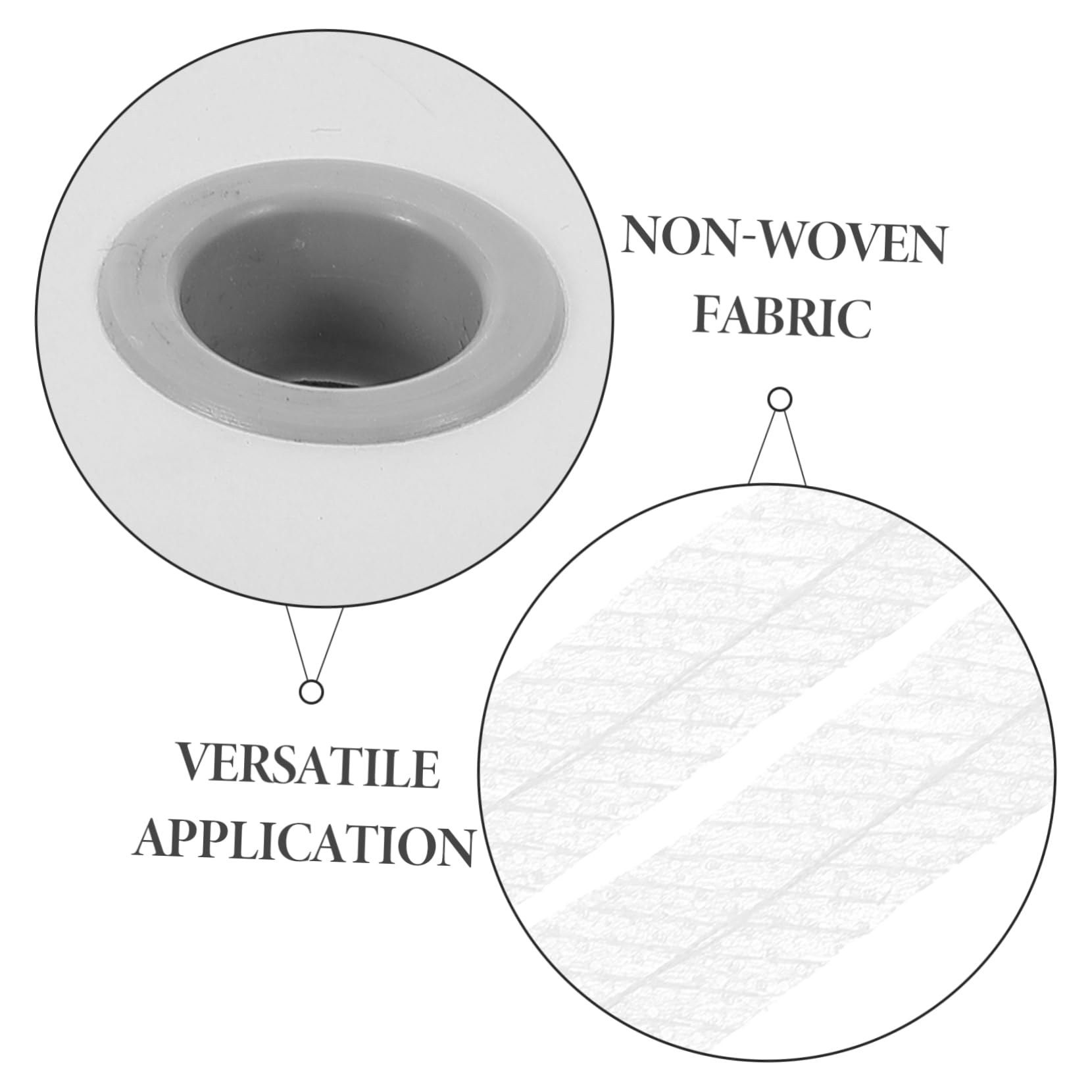 Operitacx 5rollos Entretela Termoadhesiva De No Tejido Tira De Interfacing Fusible Para Costura Metros De Forro Elástico Para Ropa y Manualidades